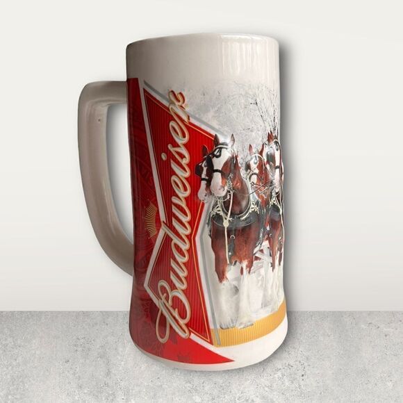 Budweiser Holiday Mug Stein Winter Wonderland 2012 Commemorative -MINT Condition - Picture 1 of 8